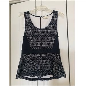 Anthropologie Deletta Zippered Tank